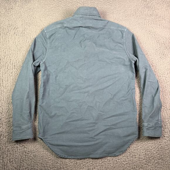 Imogene and Willie Griffin Work Shirt Mens Small Blue Flannel Shacket Chamois - Picture 6 of 10